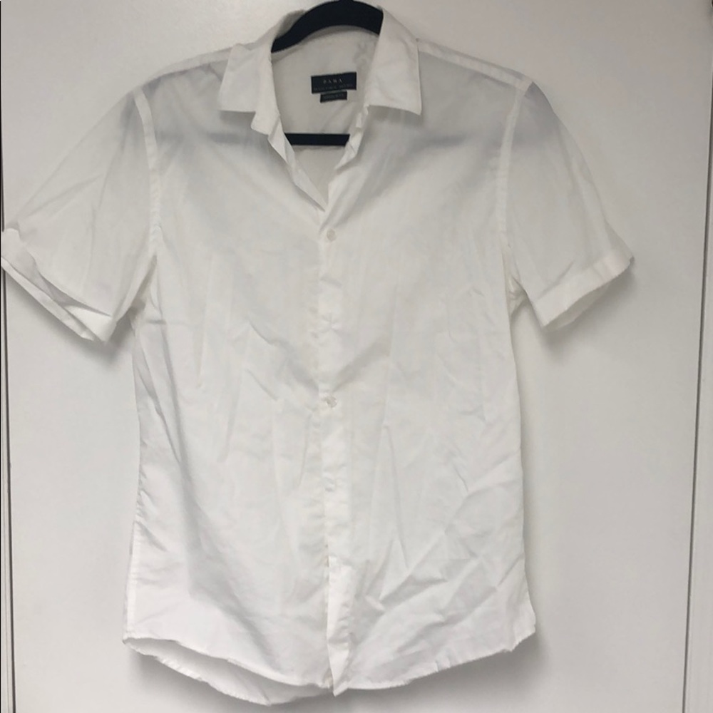 Zara man button down shirt short sleeve